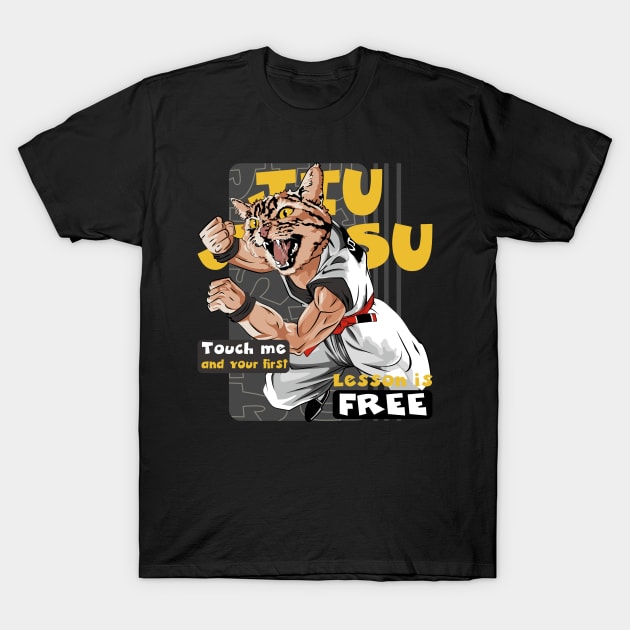 Unleash Your Inner Jiu Jitsu Warrior Anime T-Shirt by PunnyPoyoShop